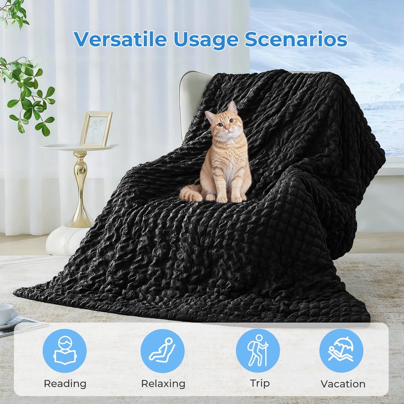 bedsmile Seersucker Cooling Comforter King Size, Q-Max 0.45 Reversible Cooling
