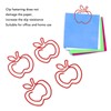 100 Pcs Paper Clip Cute Fruit Shaped Electroplated Metal Decorative