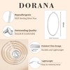DORANA Silver Plated Hoop Earrings Large Hoop Earrings for Women