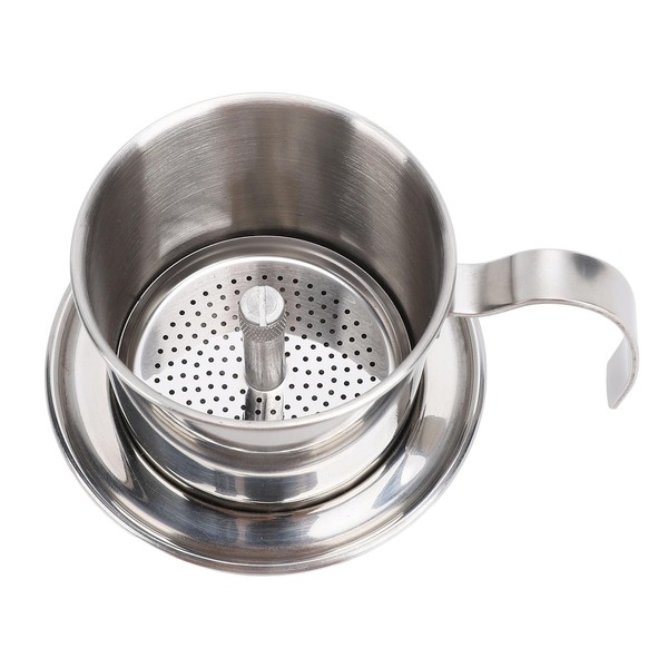 Ausla Vietnamesischer Kaffeefiltermacher, Tragbarer Kaffee-Drip-Filter mit Hochwertigem 304 Edelstahl