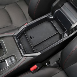 EDBETOS Center Console Organizer Compatible with 2023 2024 Honda Accord LX EX Sport EX-L Sport-L Touring Hybrid ABS Plastic Material Armrest Box Insert Tray Secondary Storage Accessories,Black