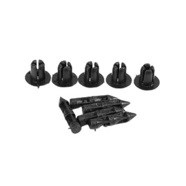 Yctze 100pcs 6mm Retainer Kit,Car Rivet Motorcycle Fairing Trim Clips (Black) :push pin motorcycle fairing trim clip