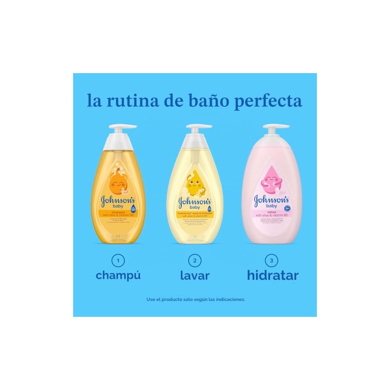Johnson's Head-To-Toe Gentle Tear- Free Baby Wash & Shampoo for