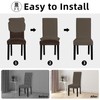 Easy-Going Dining Chair Covers Stretch Dining Room Chair Covers Set