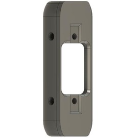 Angled Doorbell Mount compatible with Eufy S330 Security Video Doorbell (132mm, 70-Degree, White)