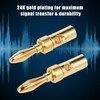 Banana Plug Connector Corrosion-Resistant Banana Connector for Audio Video Amplifier