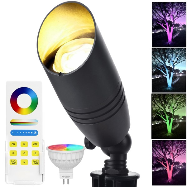 iYogaled iYogaled Color Changing Outdoor Landscape Lights, 12V RGB Low