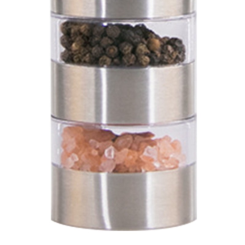 Manual Pepper Grinder Stainless Steel Multifunctional Compact Adjustable Spice Grinder