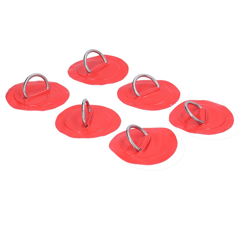 6pcs Inflatable Boat Kayak DRing Pad Patch Marine Fixed Buckle
