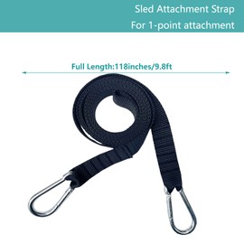 CORECISE Weight Sled Pulling Strap Belt,Sled Trainer Pull Leash of Sled Harness,for Strength Speed Agility Training (Strap 2pcs)