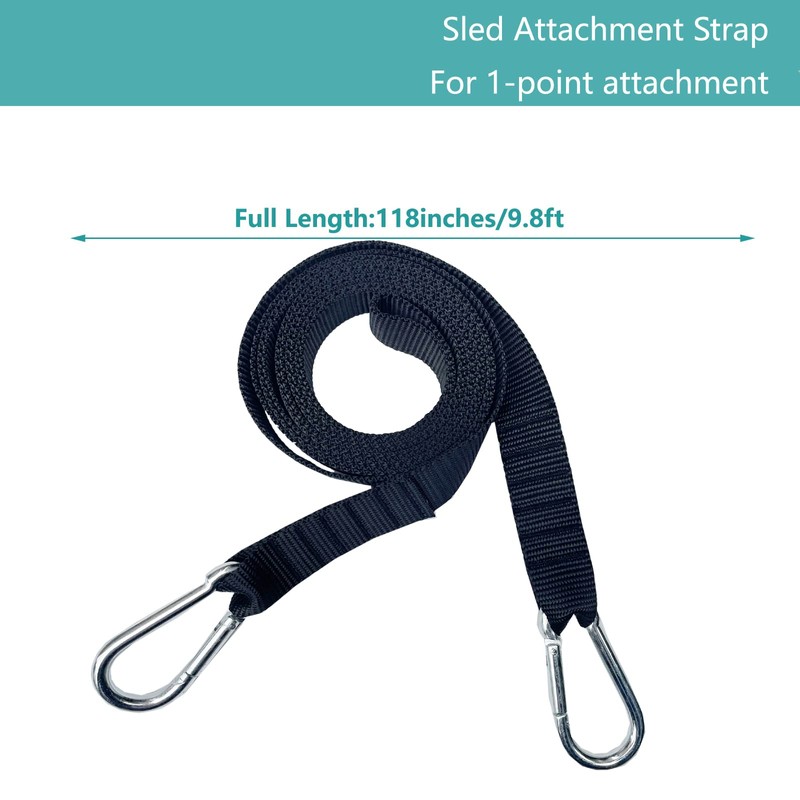 CORECISE Weight Sled Pulling Strap Belt,Sled Trainer Pull Leash of