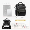 LOVEVOOK Fall Vegan Leather Laptop Backpack with USB Port for