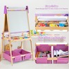 3-in-1 Adjustable Kids Art Easel Set, Height Adjustable Magnetic Whiteboard