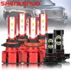 SHENKENUO For Chevy Silverado 1500 Tahoe 2007-2014 LED Headlight Fog