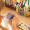 100 Pieces Small Flat Paint Brushes Art Paintbrushes Flat Top
