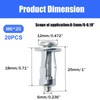 BENLIUDH 20pcs Hollow Wall Anchors for Thin Walls Heavy Duty,