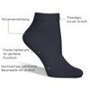 SaferSox Odor Control Ankle Sneaker Socks (L, 3 Pack Navy)