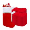 Tokforty 36 Pack Felt Christmas Stockings, 19 Inches Red and