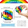ZCOINS Rainbow Fidget Cube with 6 Sides Stress Relief Fiddle