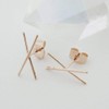 HONEYCAT X Bar Crawler Studs in Gold, Rose Gold, or