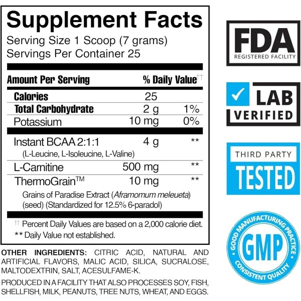 Does not apply Best BCAA Shredded - Caffeine Free Thermogenic