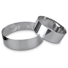 Staedter Round Dessert Ring, Silver, 26 x 6 cm