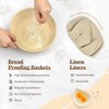 Neddie Banneton Bread Proofing Baskets Set Sourdough Bread Baking tools