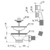 Wirquin 30723117 Drain Fitting for Sinks ø90 mm Diameter 1