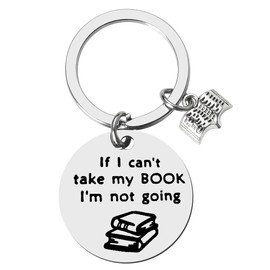 Funny Keychains for Women Men Book Lover Gifts for Friends Sisters Besties Bff Birthday Graduation Gifts for Daughter Son Bookworm Bookish Gift for Reading Lovers Engraved Key Chains