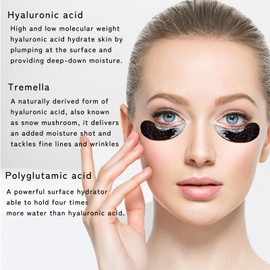 Depuffing Hydrogel Under-Eye Patches, Dark Circle and Puffiness Reduction - Moisturising & Refreshing Hydrogel Treatment - Vegan and Silicon-free Skincare