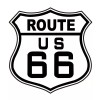 N/A 6 PACK US ROUTE 66 HIGHWAY DECAL STICKER NEW 3 INCH - WHITE SHIELD #066 - NEW