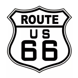 N/A 6 PACK US ROUTE 66 HIGHWAY DECAL STICKER NEW 3 INCH - WHITE SHIELD #066 - NEW