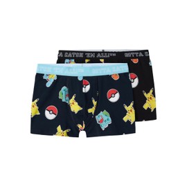 NAME IT Boy Boxer Shorts Pack of 2 Pokémon, black