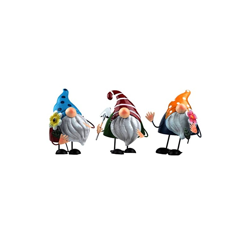 HlpiAMok Yasirona BWG Wobble Head Metal Novelty Garden Gonk Gnome