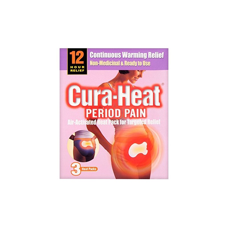 6 x CURA-HEAT PERIOD PAIN PK3 (pink)