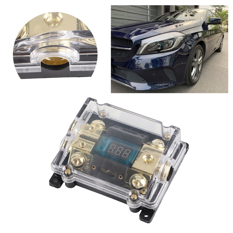 Universal Car Auto Fuse Holder 100A LED Digital 1 in