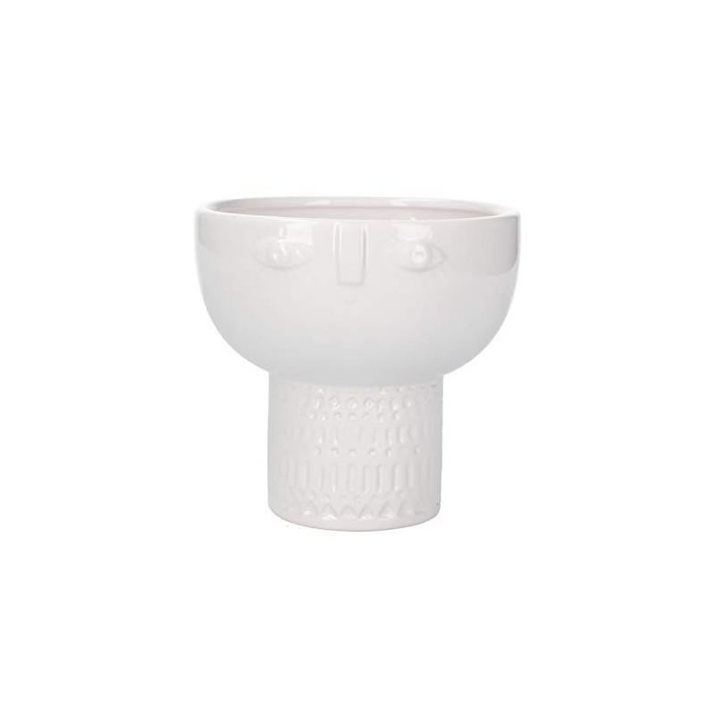 Gisela Graham White Face Decorative Bowl Vase, one size