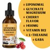 Magnesium Glycinate Liquid Drops - Liposomal Chelate with Cherry Flavor