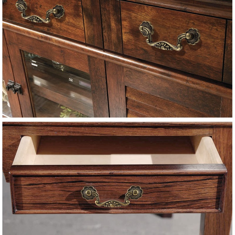 Uenhoy 6 Pcs 3 Inch Bail Handle Drop Pulls Vintage