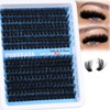 PHKERATA 14-16MM Volume Lash Clusters 120D Thick Eyelash Clusters Wispy
