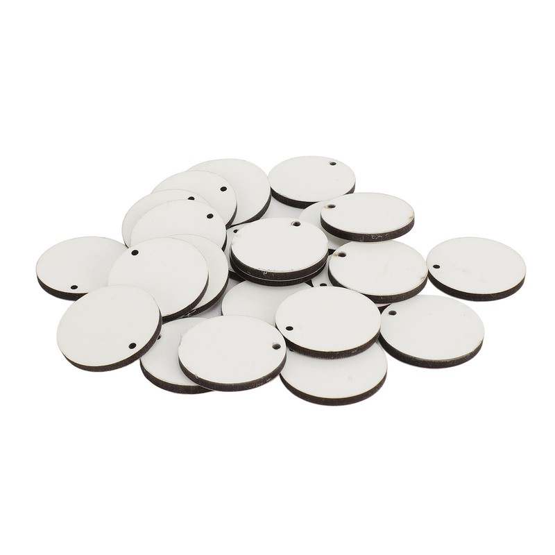 72Pcs Sublimation Keychain Blanks Bulk Set Double Sided Round DIY