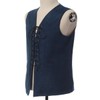 BPURB Mens Renaissance Steampunk Lace-up Vest Gothic Waistcoat Reversible Vest
