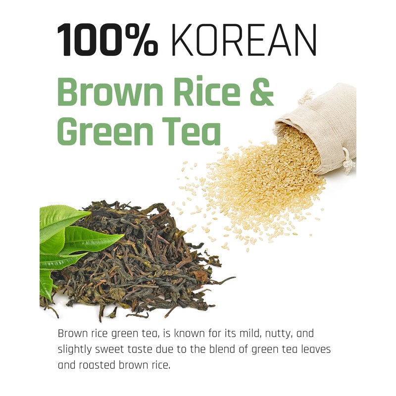 Ssanggye Tea Korean Organic Brown Rice Green Tea 40 tea