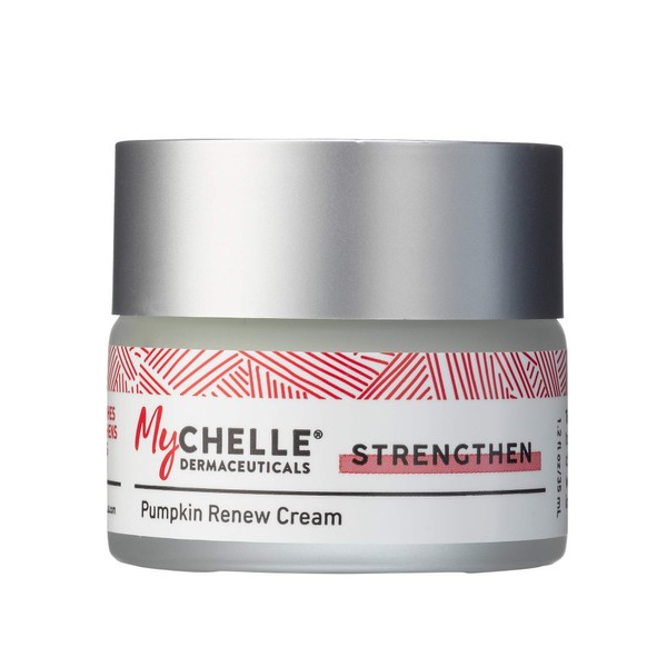 MyChelle Dermaceuticals Pumpkin Renew Cream (1.2 Fl Oz) - Daily Face Moisturizer with Pumpkin Seed Oil, Cloudberry Extract & Antioxidants - Moisturizes, Nourishes & Strengthens Skin