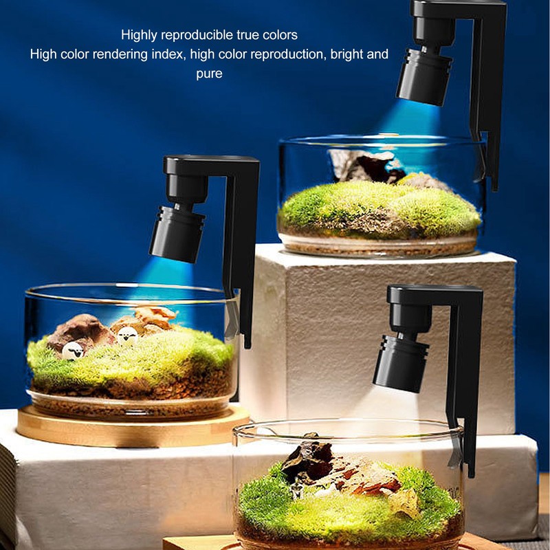 Mini Fish Tank LED Clip Light 360 Degree Rotatable Multifunctional