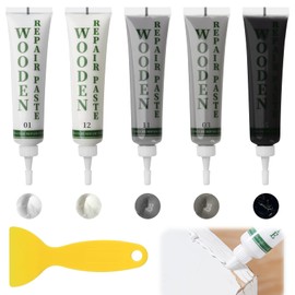 Penriter Wood Furniture Repair Kit, Grey Series Wood Repair Kit Wood Touch up Fillers for Wooden Cabinet, Floor, Door, Table Scratches Cracks Holes Stains