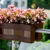 Ridge Rail Long Rectangular Flower Pot, Indoor/Outdoor Hanging Rail Planter