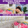 Premium Clear Invisible Acrylic Hangers,Crystal Plastic Hangers with Bling Gold