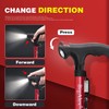 BigAlex Folding Walking Cane with LED Light,Pivoting Quad Base,Adjustable Walking