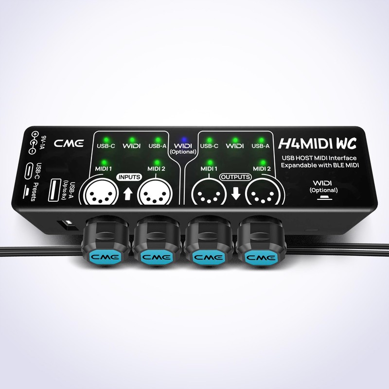 CME TRS MIDI Cable 4-Pack - Straight TRS Type A